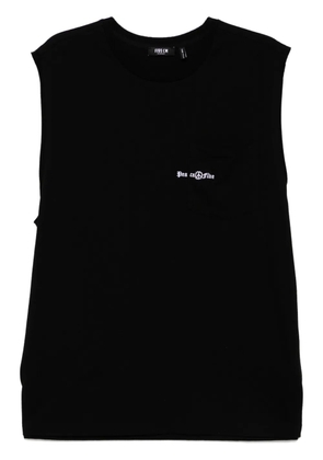 FIVE CM logo-embroidered vest - Black