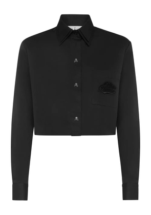 Philipp Plein skull-button shirt - Black