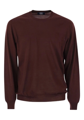 Fedeli Argentina crew-neck long-sleeves sweater - Red