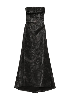Saiid Kobeisy brocade long dress - Black