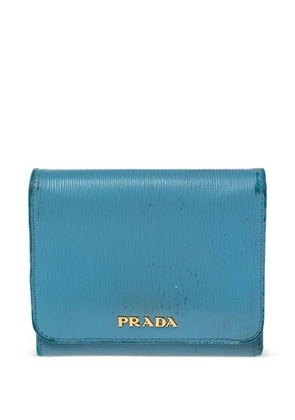 Prada Pre-Owned appliqué-logo wallet - Blue