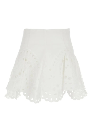 Charo Ruiz Ibiza Sail eyelet skirt - White