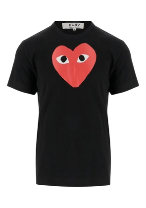 Comme Des Garçons Play heart-logo cotton T-shirt - Black
