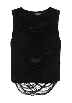 MM6 Maison Margiela distressed tank top - Black