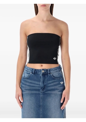 adidas stripe bandeau top - Black