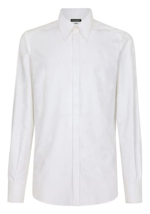 Dolce & Gabbana Martini-fit jacquard shirt - White