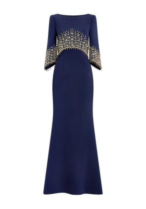 Jenny Packham Electricia embellished maxi dress - Blue