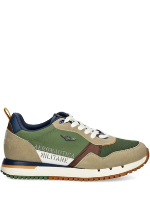 Aeronautica Militare panelled sneakers - Green