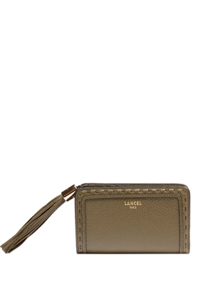 Lancel tassel-embellished leather wallet - Green