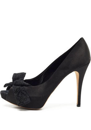 Dolce & Gabbana Pre-Owned peep-toe heeled pumps - Black
