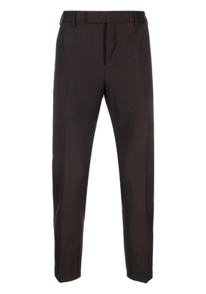 PT Torino mid-rise wool tailored trousers - Brown
