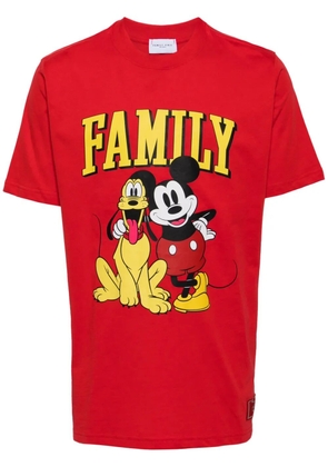 Family First Duo graphic-print cotton T-shirt - Red