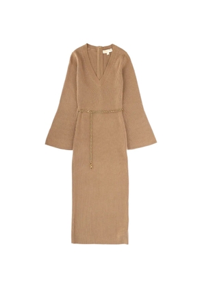 Michael Michael Kors V-neck chain-detail maxi dress - Neutrals