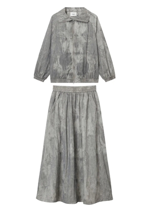 b+ab distress-finish skirt - Grey