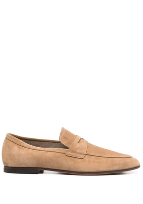 Tod's almond-toe penny loafers - Neutrals