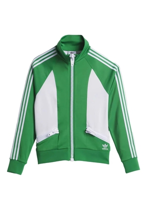 adidas three-stripe zip jacket - Green