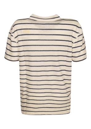 Majestic Filatures striped polo shirt - Neutrals