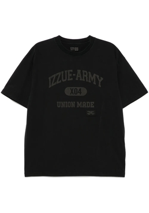 izzue logo-print T-shirt - Black