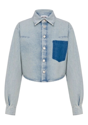 MOSCHINO JEANS cropped denim shirt - Blue