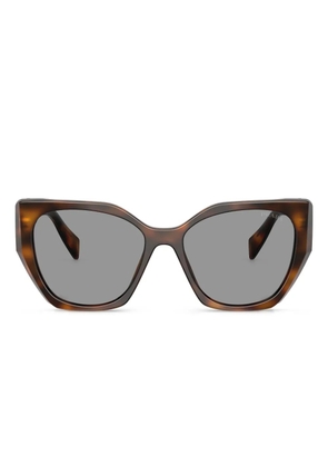 Prada Eyewear geometric-frame sunglasses - Brown