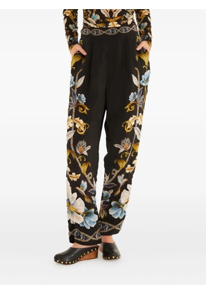 FARM Rio floral trousers - Black