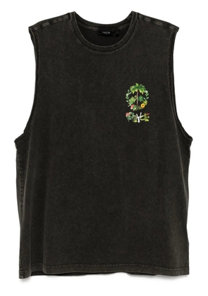 FIVE CM graphic-print vest - Grey