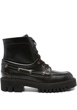 TRUMAN´S lace-up lug sole boots - Brown