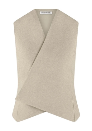Manière De Voir wrap tailored waistcoat - Neutrals