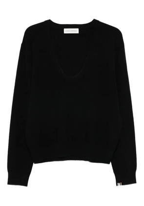 extreme cashmere scoop-neck cashmere sweater - Black