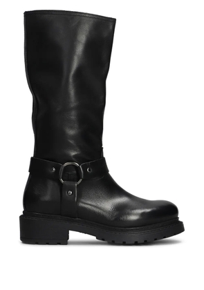 Metisse leather boots - Black