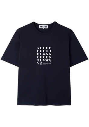 Sunnei graphic-print t-shirt - Blue