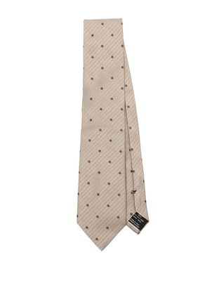 TOM FORD silk polka-dot tie - Neutrals
