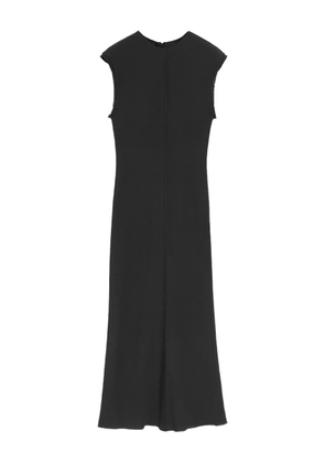 AMI Paris raw-edge sleeveless long dress - Black