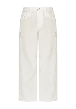 Zadig&Voltaire embroidered trousers - White
