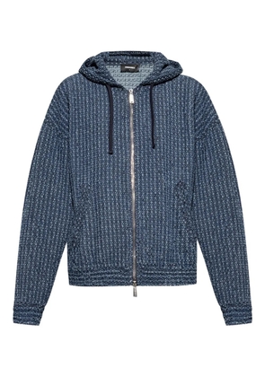 DSQUARED2 hooded zip-up jacket - Blue