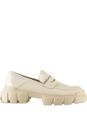 Hogl Vince chunky-sole leather loafers - Neutrals