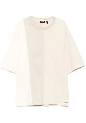 FIVE CM panelled T-shirt - Neutrals