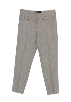 Cambio herringbone-pattern trousers - Grey