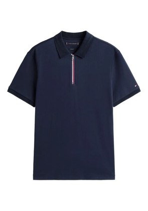 Tommy Hilfiger zipped polo shirt - Blue