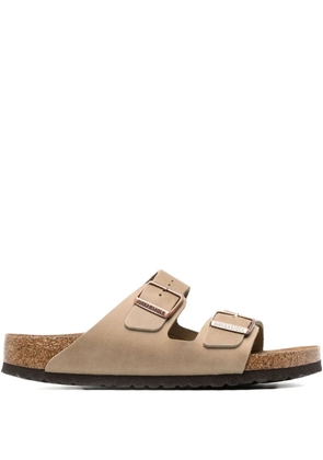 Birkenstock buckled leather sandals - Brown