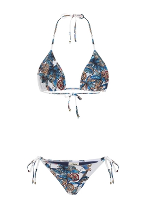 Amir Slama floral-print bikini - White