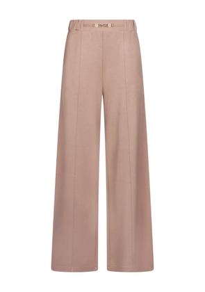 LIU JO chain-detail knitted trousers - Neutrals