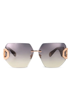 Philipp Plein Eyewear SPP1338FCG ROSE GOLD GREEN - Pink