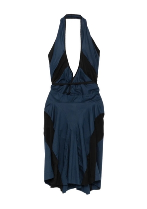 Vivienne Westwood Pre-Owned halterneck silk dress - Blue