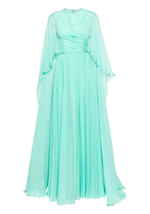 Zuhair Murad flared chiffon gown - Green