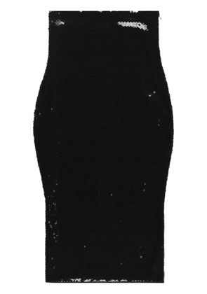 Alexandre Vauthier sequin-embellished midi skirt - Black