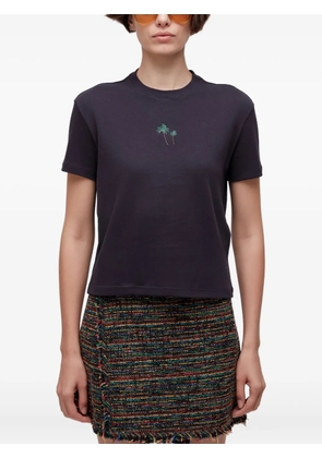 Osklen palm tree-embroidered T-shirt - Black
