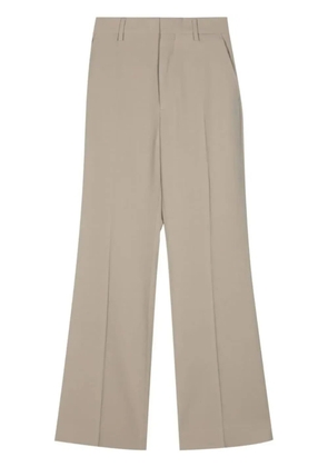 AMI Paris flared twill trousers - Neutrals