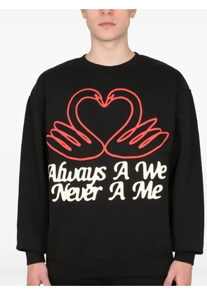 MARKET swan-graphic sweatshirt - Black