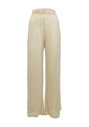 MAJORELLE lurex palazzo pants - Neutrals